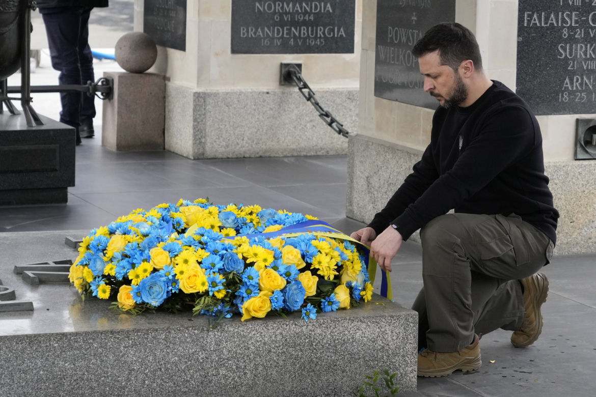 Zelensky na placu Piłsudskiego