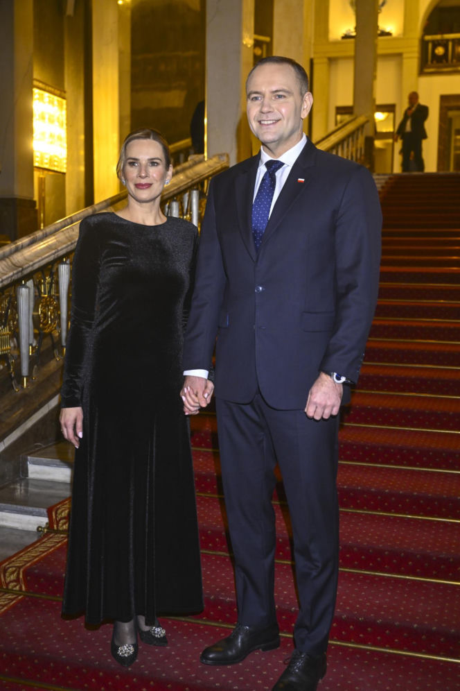 Karol Nawrocki z żoną w Operze Narodowej