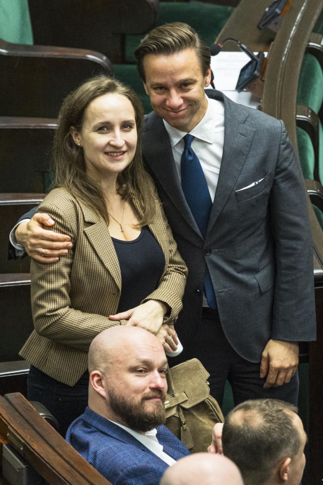 Krzysztof Bosak z żoną Kariną