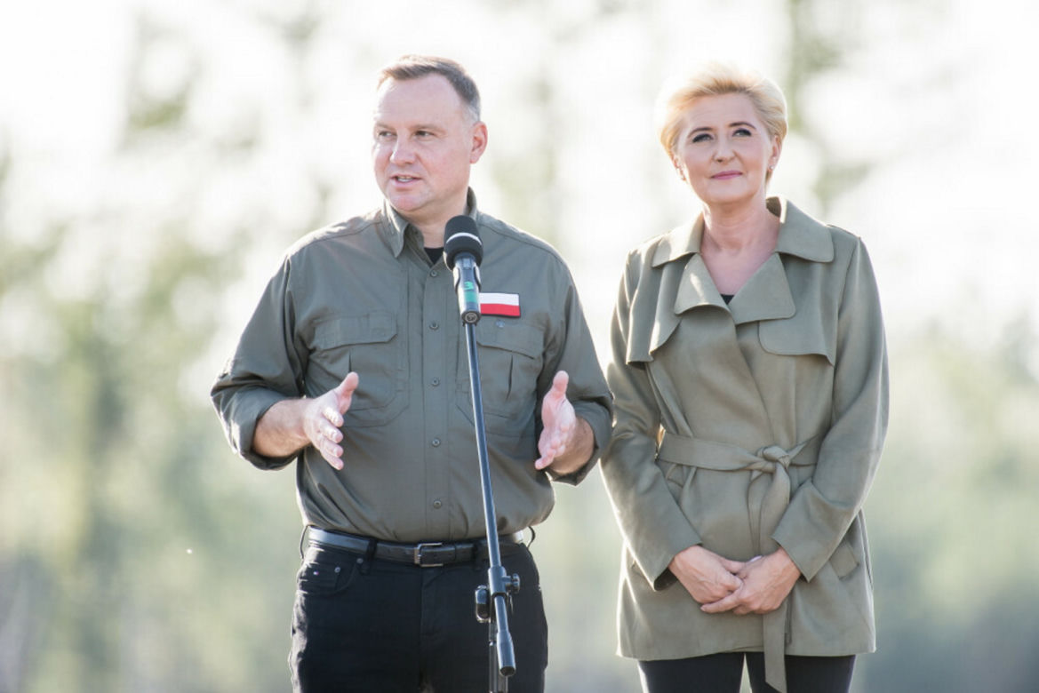 Stylowa Agata Duda na jesień