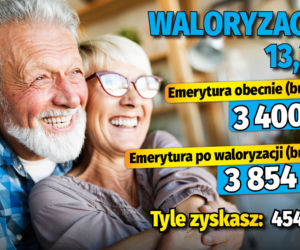 Emerycie, sprawdź ile zyskasz na waloryzacji! 