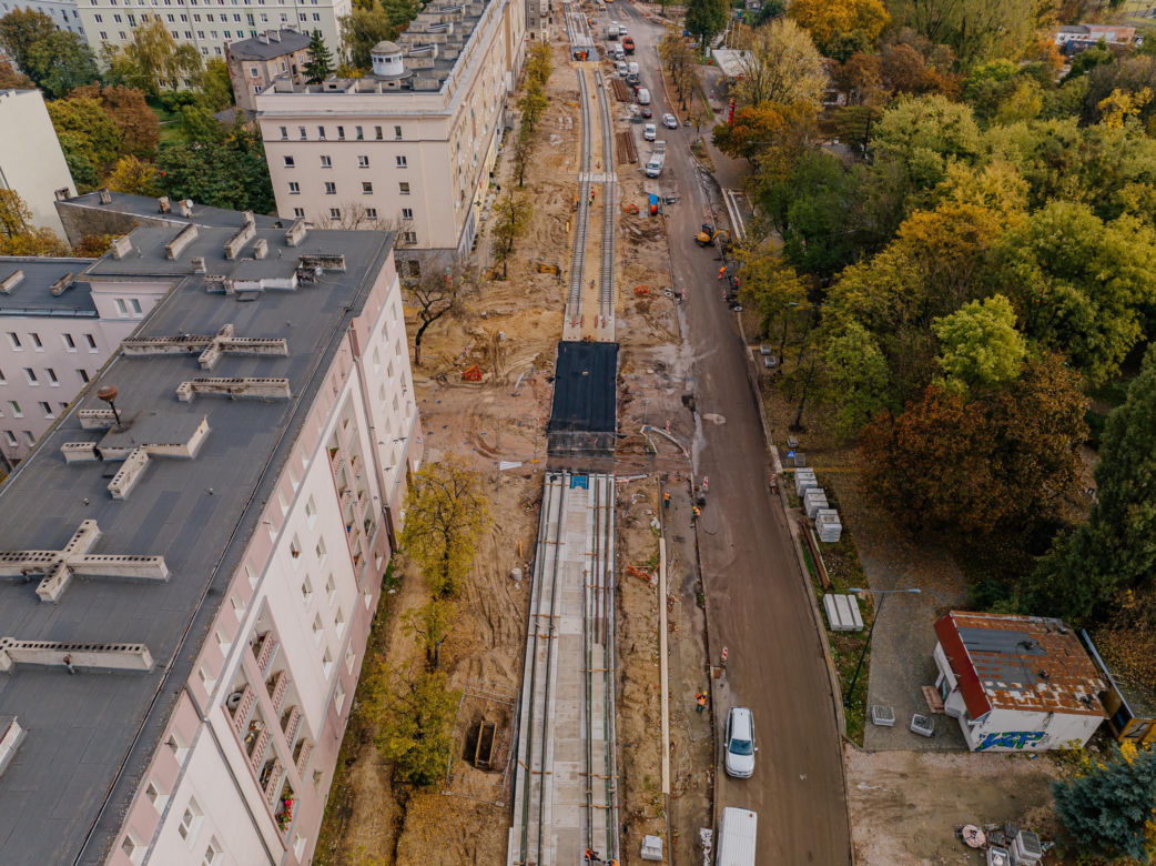 Remont ul. Wojska Polskiego w Łodzi