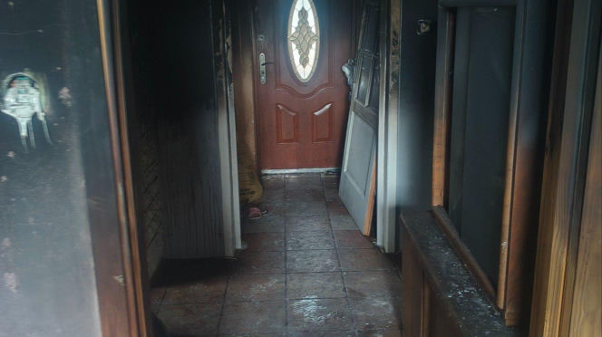 Pożar domu w Imielinie