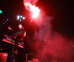 Protest przeciwko zaostrzeniu prawa aborcyjnego w Warszawie