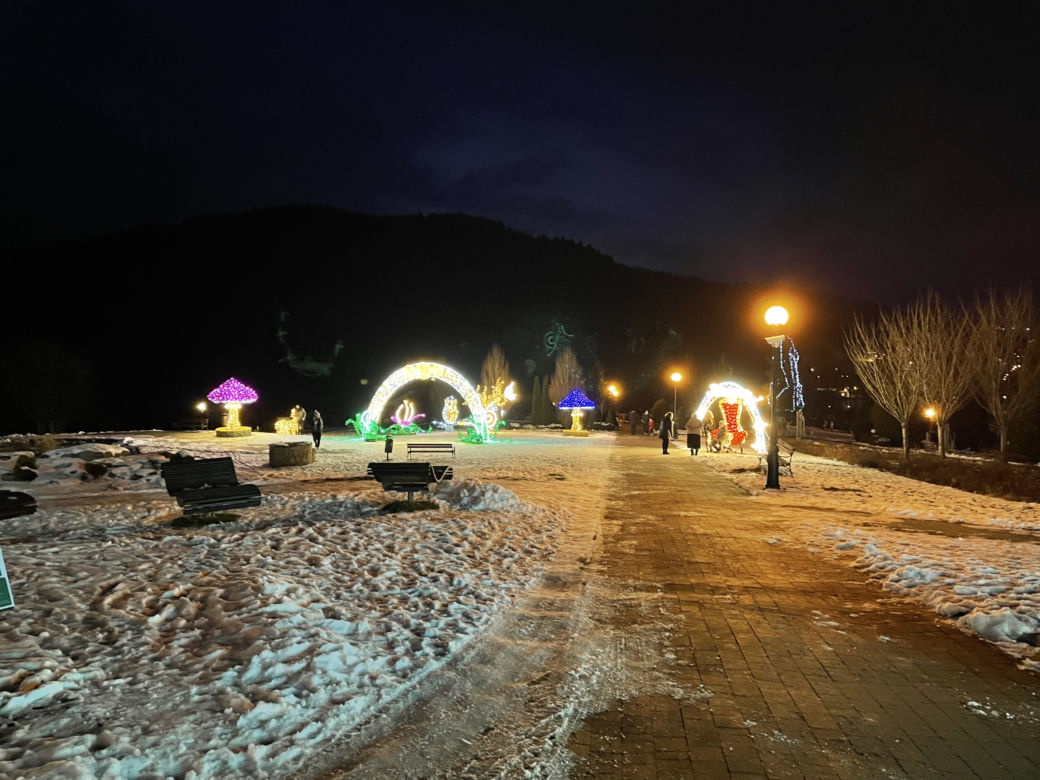 Świąteczne iluminacje w Muszynie