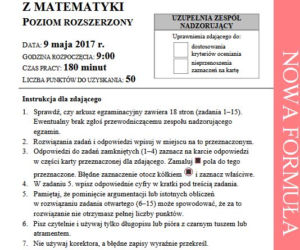Matura 2017 matematyka rozszerzona