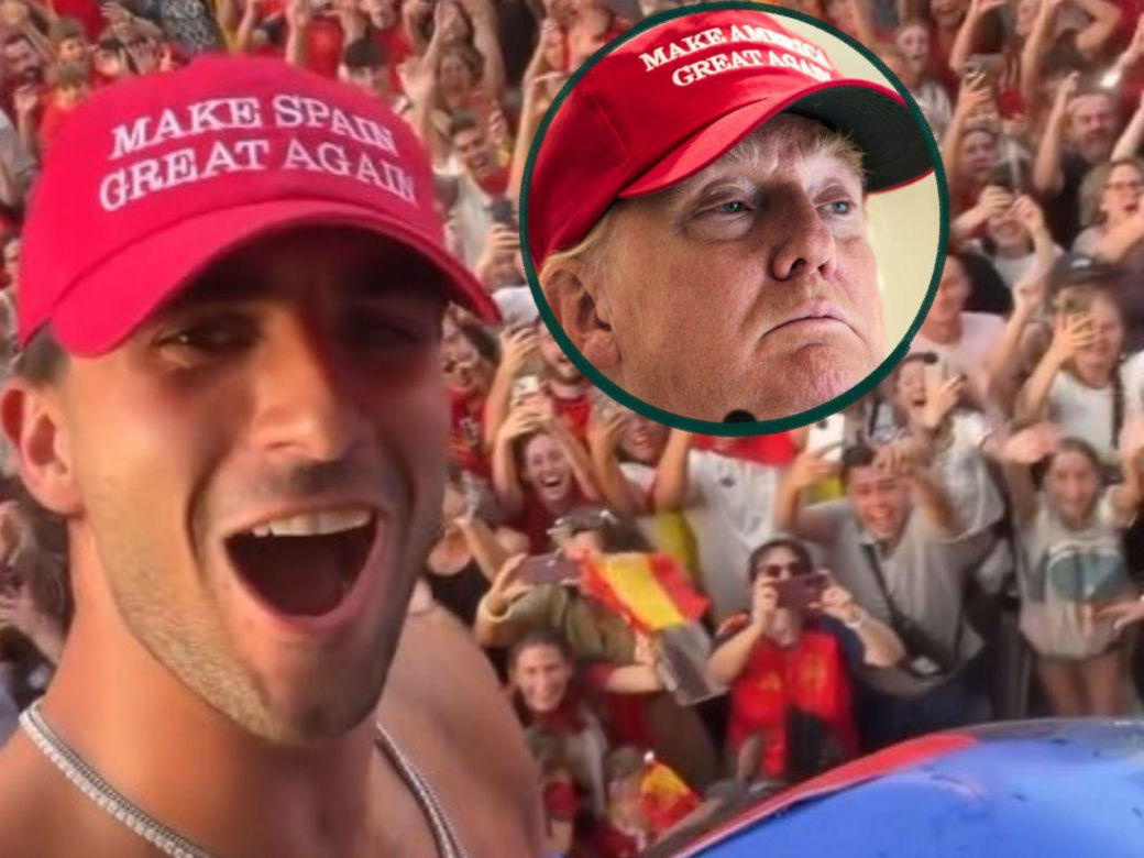 Ferran Torres zakpił z Donalda Trumpa w czasie fety w Madrycie