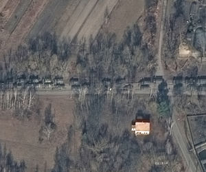 Rosyjski konwój w drodze do Kijowa