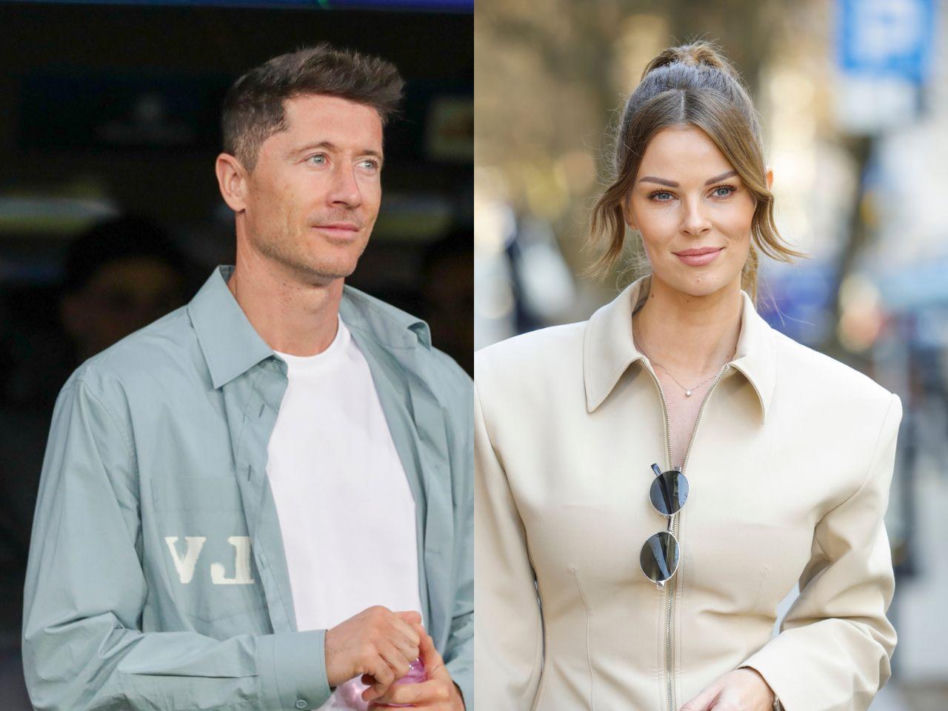 Robert Lewandowski i Małgorzata Tomaszewska