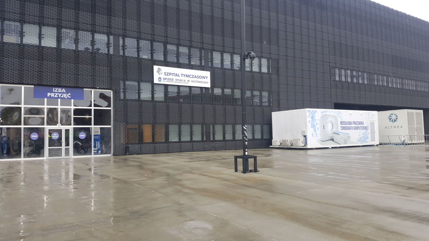 Szpital tymczasowy w Katowicach gotowy na przyjęcie pacjentów