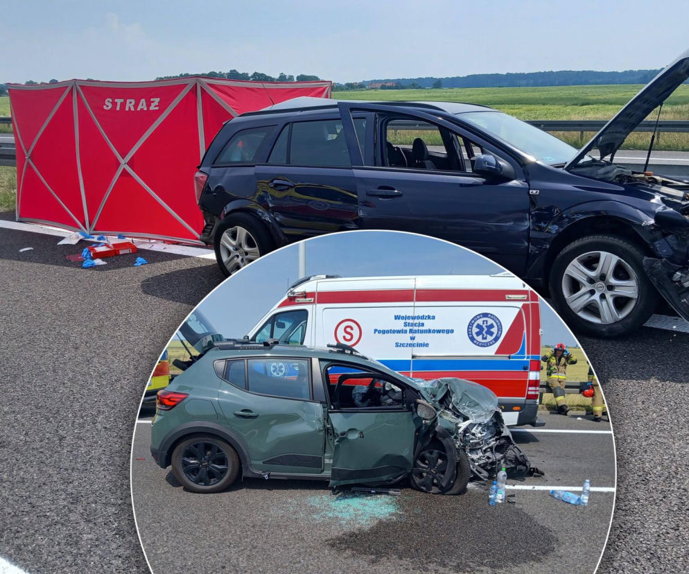 Na drodze ekspresowej S3 między węzłami Myślibórz i Pyrzyce doszło do zderzenia czterech samochodów. Jedna osoba zginęła, trzy są ranne. Jezdnia w kierunku Szczecina jest zablokowana