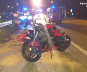 Wypadek w Bielsku-Białej, nie żyje motocyklista