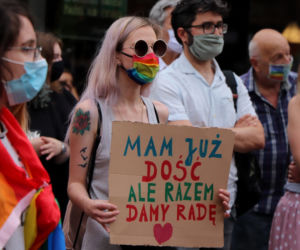 Demonstracja Nie damy się zastraszyć w Toruniu