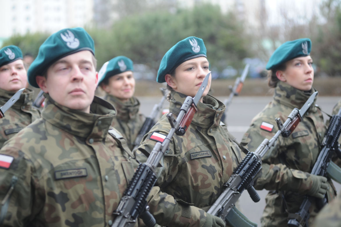 Ochotnicy złożyli przysięgę wojskową