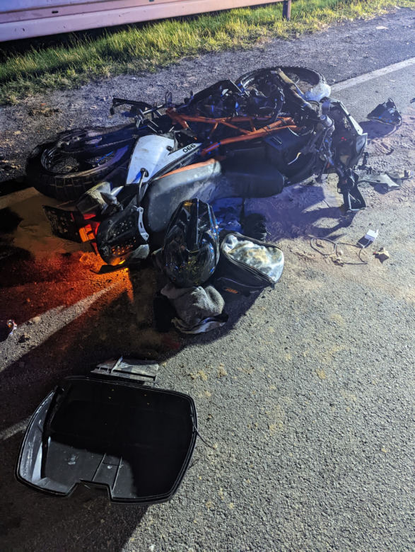 Cieniawa. Nie żyje młody motocyklista. Zderzył się czołowo z koparką