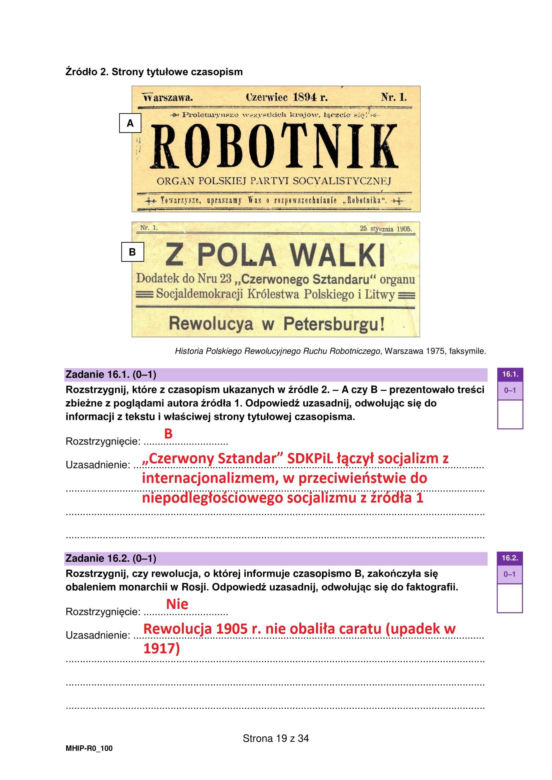 Matura historia 2025: Odpowiedzi i arkusze CKE [19.05.2025] nowa formuła 2023	