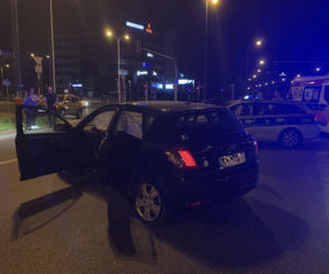Wypadek drogowy, Warszawa, skrzyżowanie ul. Poligonowej z Ostrobramską