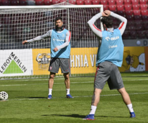 Trening reprezentacji Polski przed meczem ze Szwecją