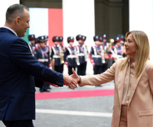 Marta Nawrocka we Włoszech