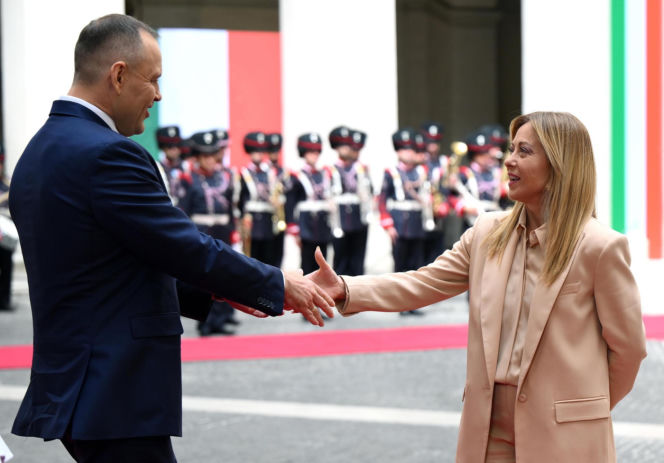 Marta Nawrocka we Włoszech