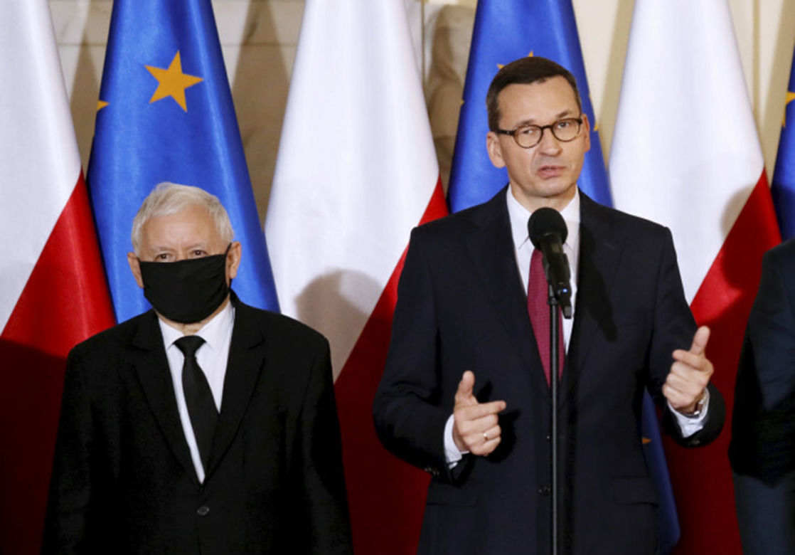 Jarosław Kaczyński i Mateusz Morawiecki
