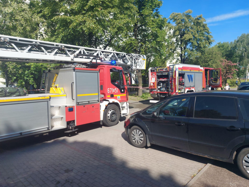 Pożar mieszkania przy ul. Wolności w Zabrzu
