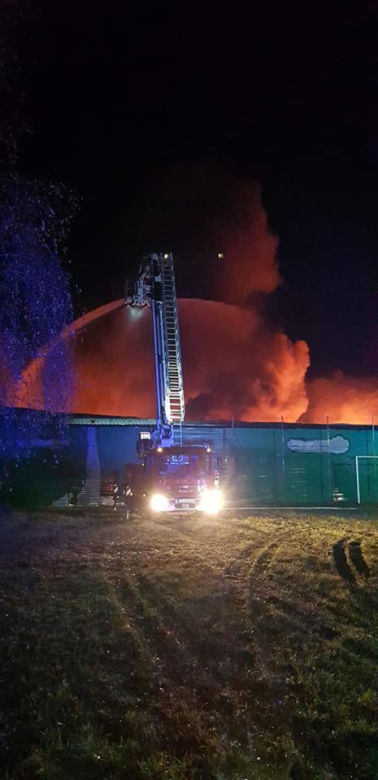 Ogromny pożar w Buszewie
