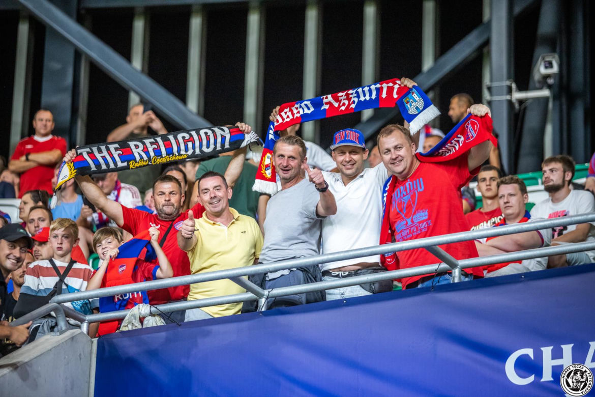 Raków Częstochowa - FC Kopenhaga Zdjęcia kibiców