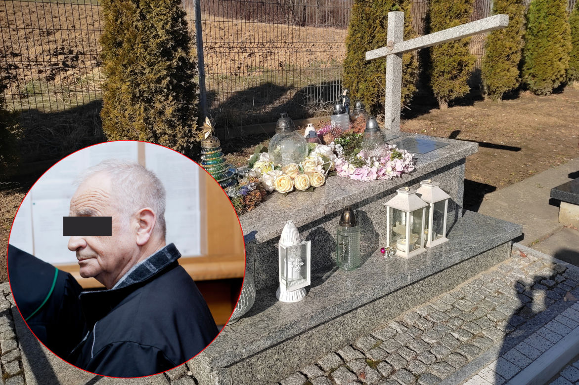Grób zagłodzonej Madzi P. z Brzeznej 
