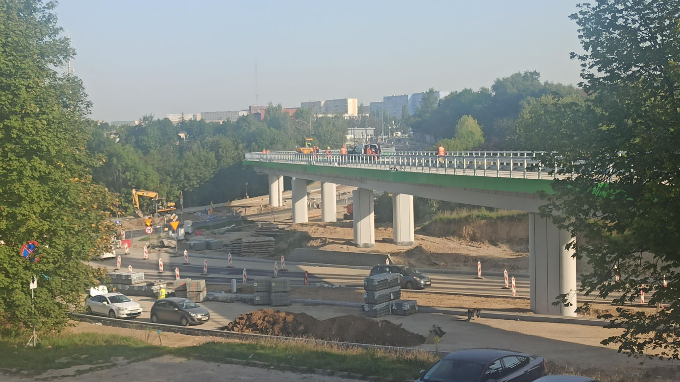 Próby obciążeniowe olsztyńskiej estakady 