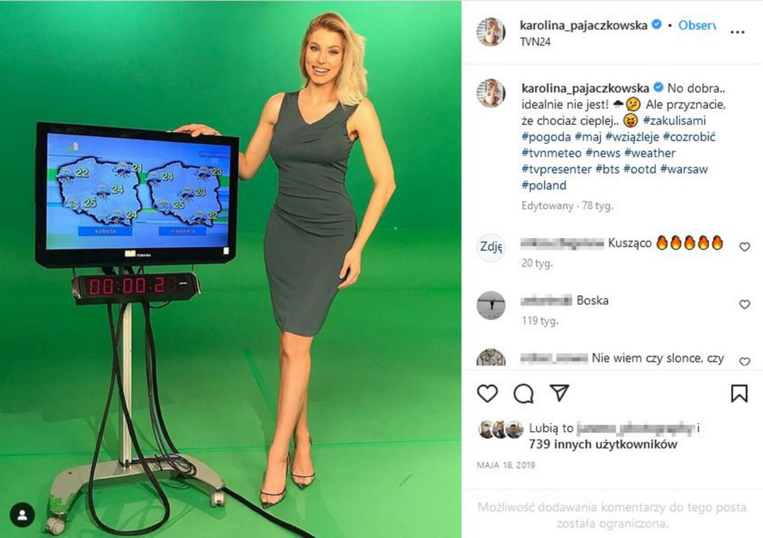 Karolina Pajączkowska w seksownych kreacjach
