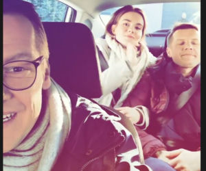 M jak miłość na planie. Franka (Dominika Kachlik), Paweł (Rafał Mroczek), Piotrek (Marcin Mroczek)