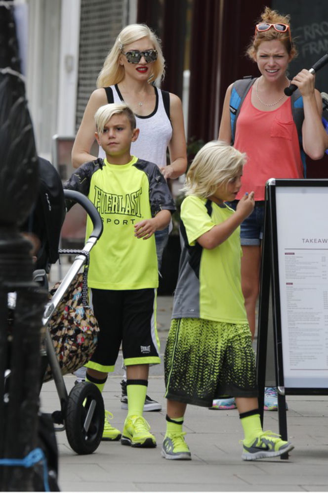 Gwen Stefani z rodziną na lodach