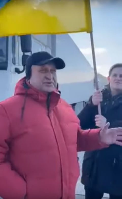 Filip Chajzer + Tiry na przejściu granicznym