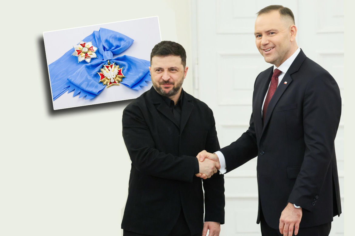 Prezydent Karol Nawrocki odebrał Order Orła Białego prezydentowi Ukrainy Wołodymyrowi Zełeńskiemu
