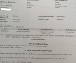 Sebastian rozpoczyna drugą wojnę z glejakiem. Dramatyczny apel o pomoc