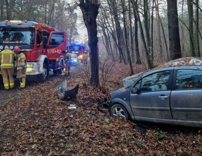 Kolizja koło Miejskiej Górki