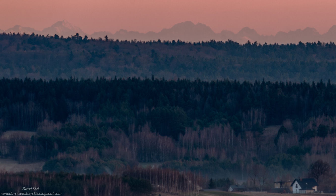 Tatry, Beskidy, Tarnobrzeg widziane z Kielc i Świętokrzyskiego. Zobacz zdjęcia Pawła Kłaka