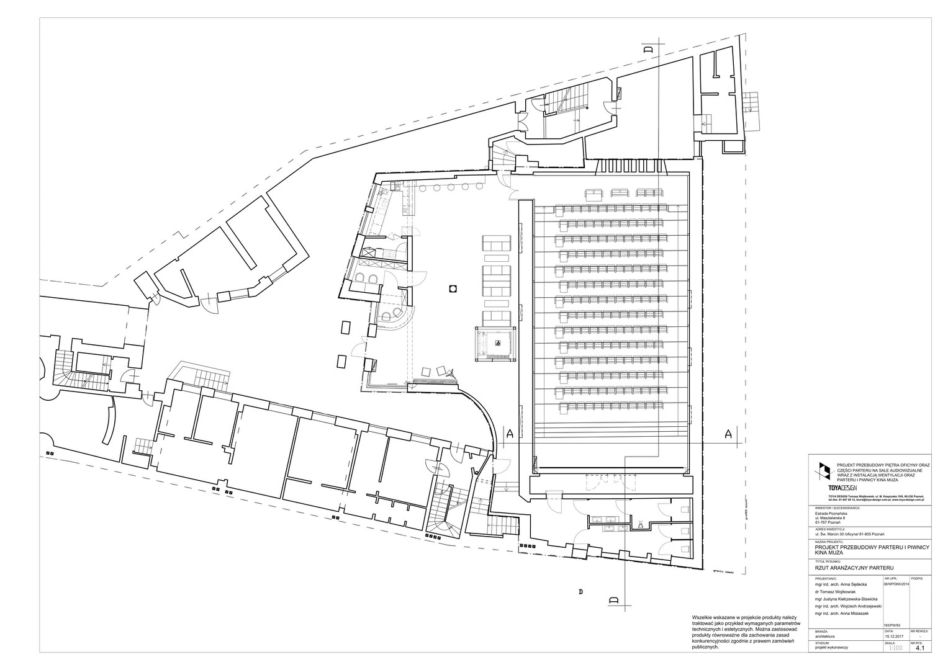 Modernizacja kina Muza w Poznaniu projektu TOYA DESIGN