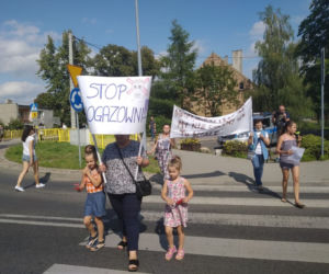 Zobaczcie jak przebiegał protest w Wawrowie. 
