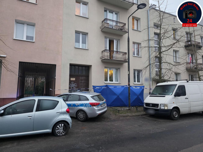 Tragedia w Warszawie. Wyszedł na oblodzony balkon, poślizgnął się i spadł. Nie żyje