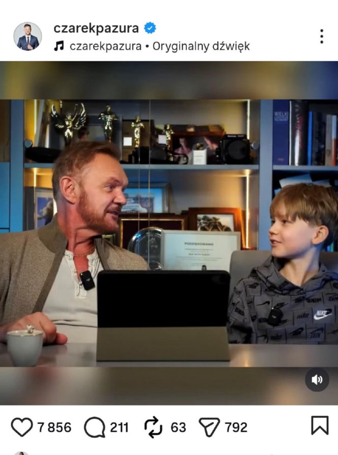 Cezary Pazura pokazał syna. Tak wygląda 13-letni Antoni