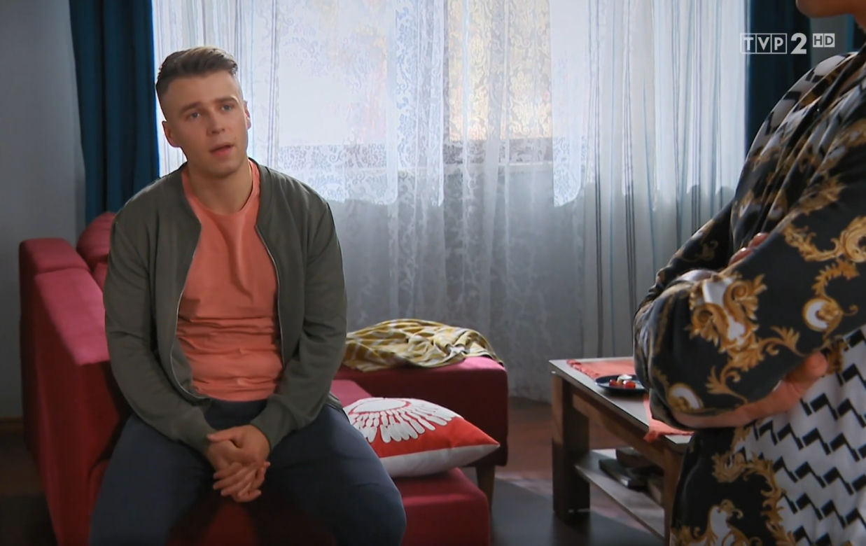 Barwy szczęścia, 2465, Patryk (Konrad Skolimowski), Justin (Jasper Sołtysiewicz)