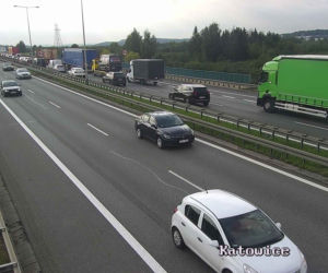 Korki na autostradowej obwodnicy Krakowa