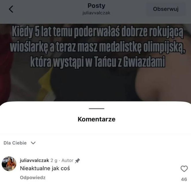 Julia Walczak potwierdziła rozstanie z Zillmann?