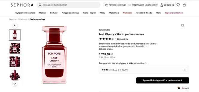 Oryginał kosztuje 2000 zł. Rossmann sprzedaje zamiennik kultowego zapachu Toma Forda za 28 zł!