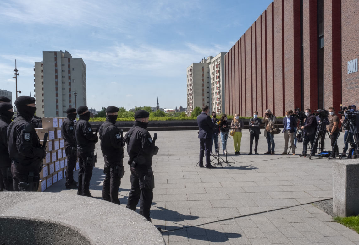 Konferencja wiceministra Michała Wójcika i Służby Więziennej