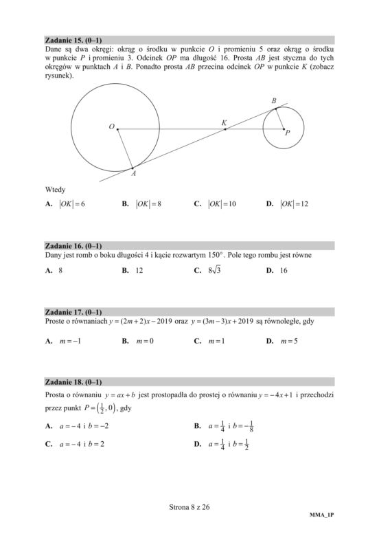 ARKUSZE CKE - Matura matematyka - poziom podstawowy 2019 - co było na maturze z matematyki?