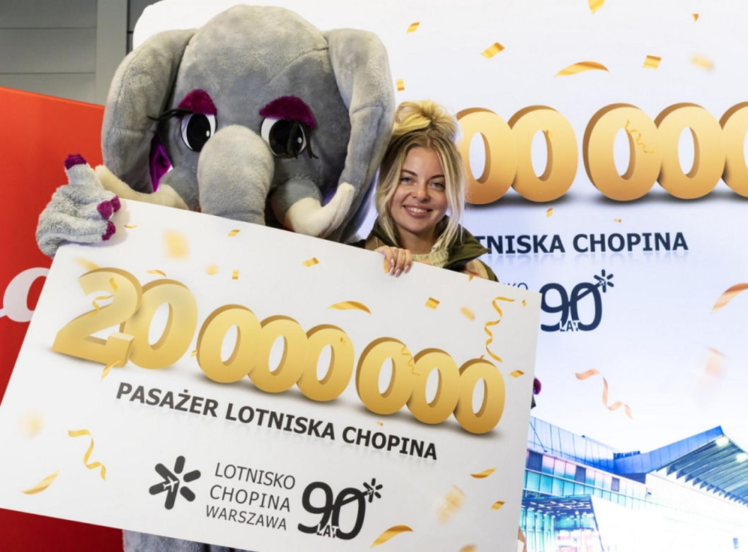 Wielkie święto w Warszawie. Lotnisko Chopina odprawiło 20 milionów pasażerów w 2024 roku