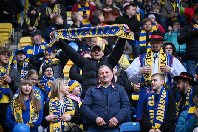 Arka Gdynia - Widzew Łódź: Zdjęcia kibiców i zawodników z meczu 25. kolejki PKO BP Ekstraklasy